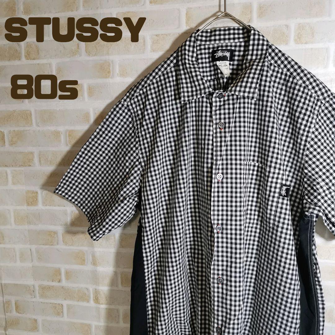 極上の一品 USA製 STUSSY ブロック チェック 半袖 シャツ｜PayPayフリマ