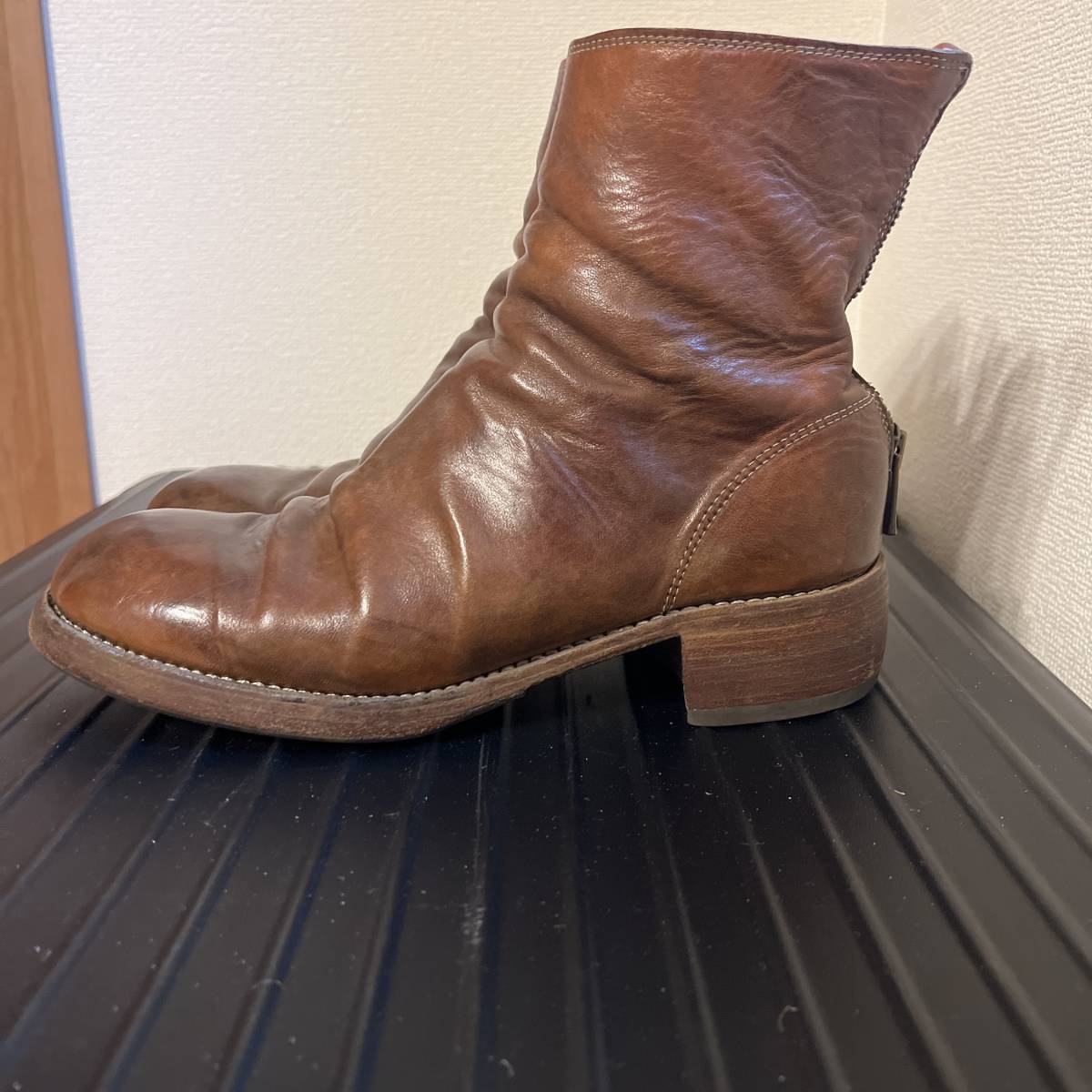 ヤフオク! - 【美品】guidi グイディ バックジップブーツ サイズ4...