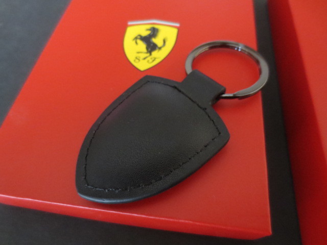  Ferrari - emblem attaching key ring * new goods & unused goods *FERRARI* supercar * corn z*F4050*entso* Testarossa * Italy car 