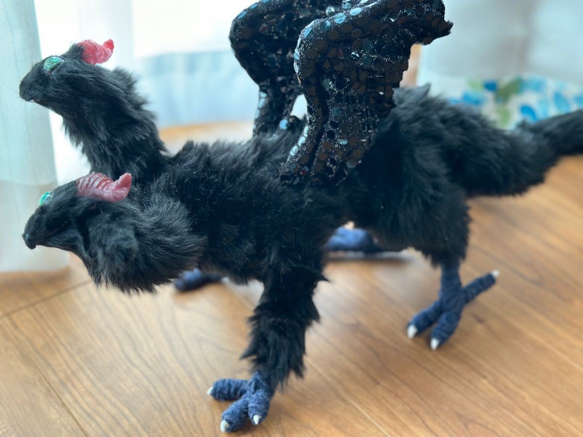 双頭単眼龍のアートドール ぬいぐるみ ドラゴン|Yahoo!フリマ 双頭単眼龍のアートドール ぬいぐるみ ドラゴン|Yahoo!フリマ