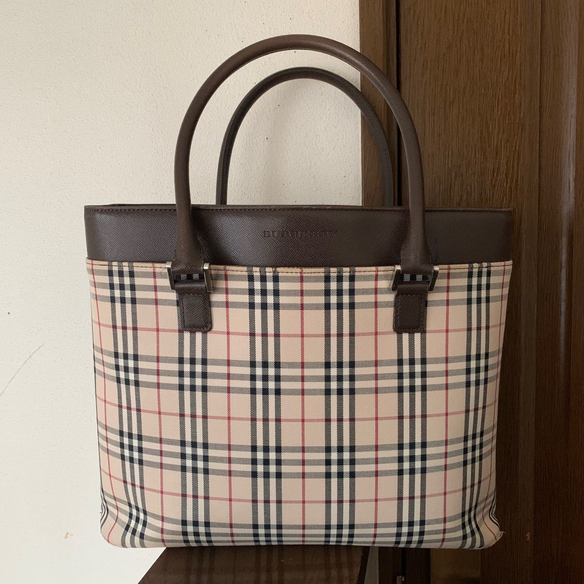 BURBERRY チェック柄 トートバッグ migotohonda.com.br