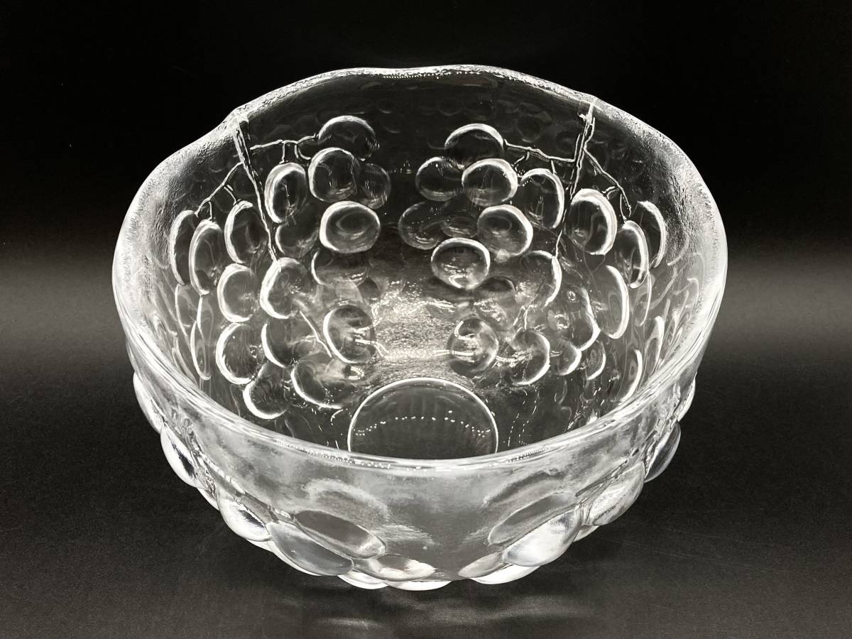 622【コスタボダ　ガラス　ボウル】食器　お皿　クリスタル　GRAPE　Bowl　185mm　KOSTA BODA　箱付_画像5