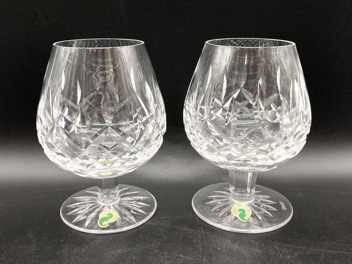 651【ウォーターフォード　ブランデーグラス　2客セット】クリスタル　ガラス　コップ　食器　WATERFORD CRYSTAL　箱付_画像2