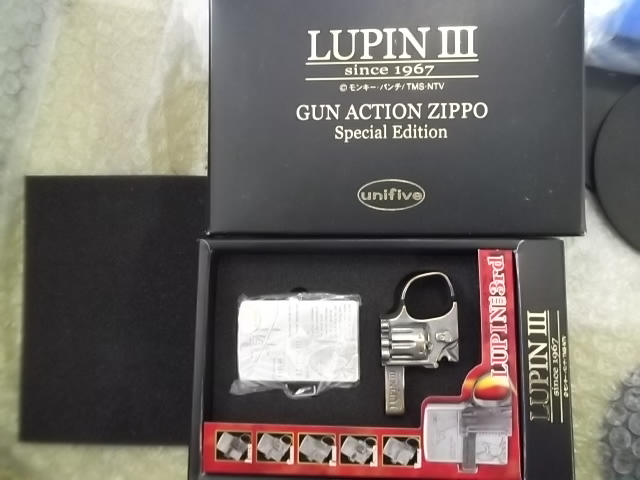 未使用品 ZIPPO ジッポー ライター ルパン三世 GUN ACTION ガンアクション 五右衛門 現状渡し品_画像1