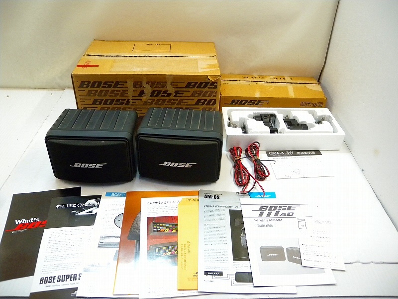 C0519☆BOSE AM-02 スピーカー / GMA-3・3W スタンド セット売り 動作