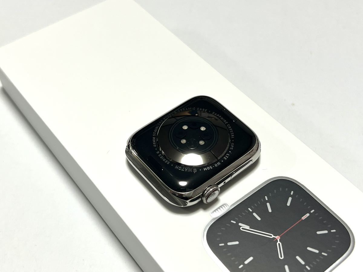 ★ 付属品未使用 ★ アップルウォッチ Apple Watch Series 6 44mm シルバー ステンレス GPS Cellular  ホワイトスポーツバンド 未開封