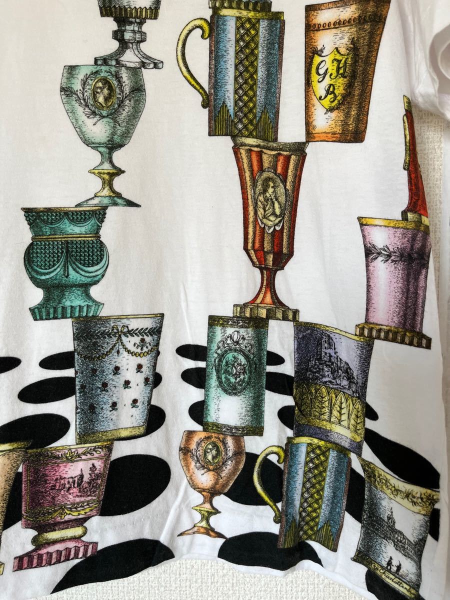 マニアに人気希少コムデギャルソン オム プリュス Fornasetti コラボ 半袖Tシャツ☆フォルナセッティ