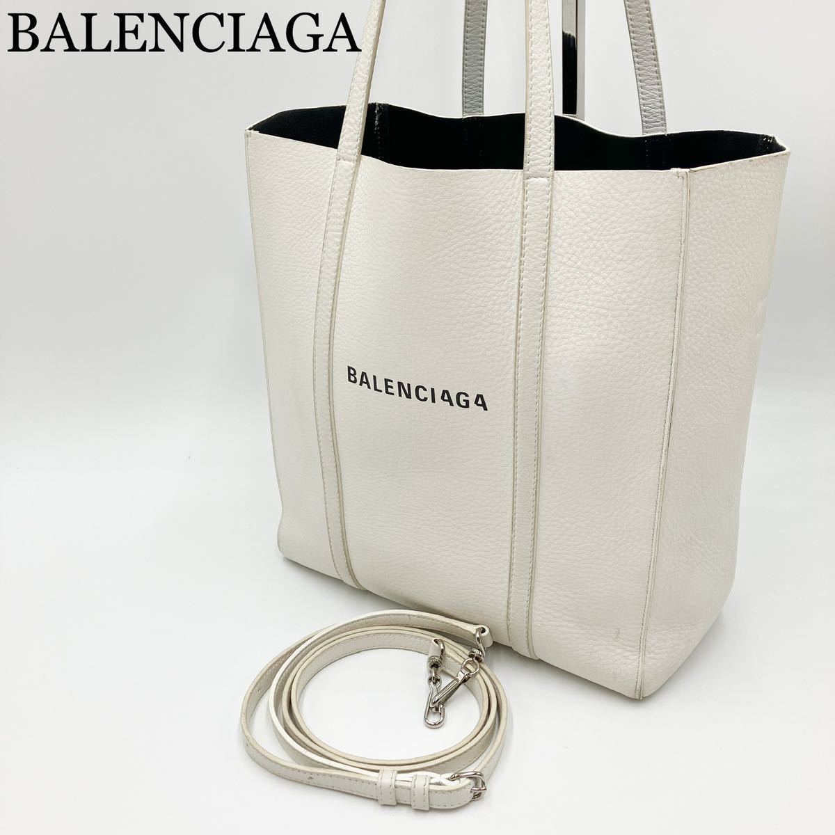 美品 バレンシアガ 2way ビジネスバッグ レザー ブラック スタッズ www