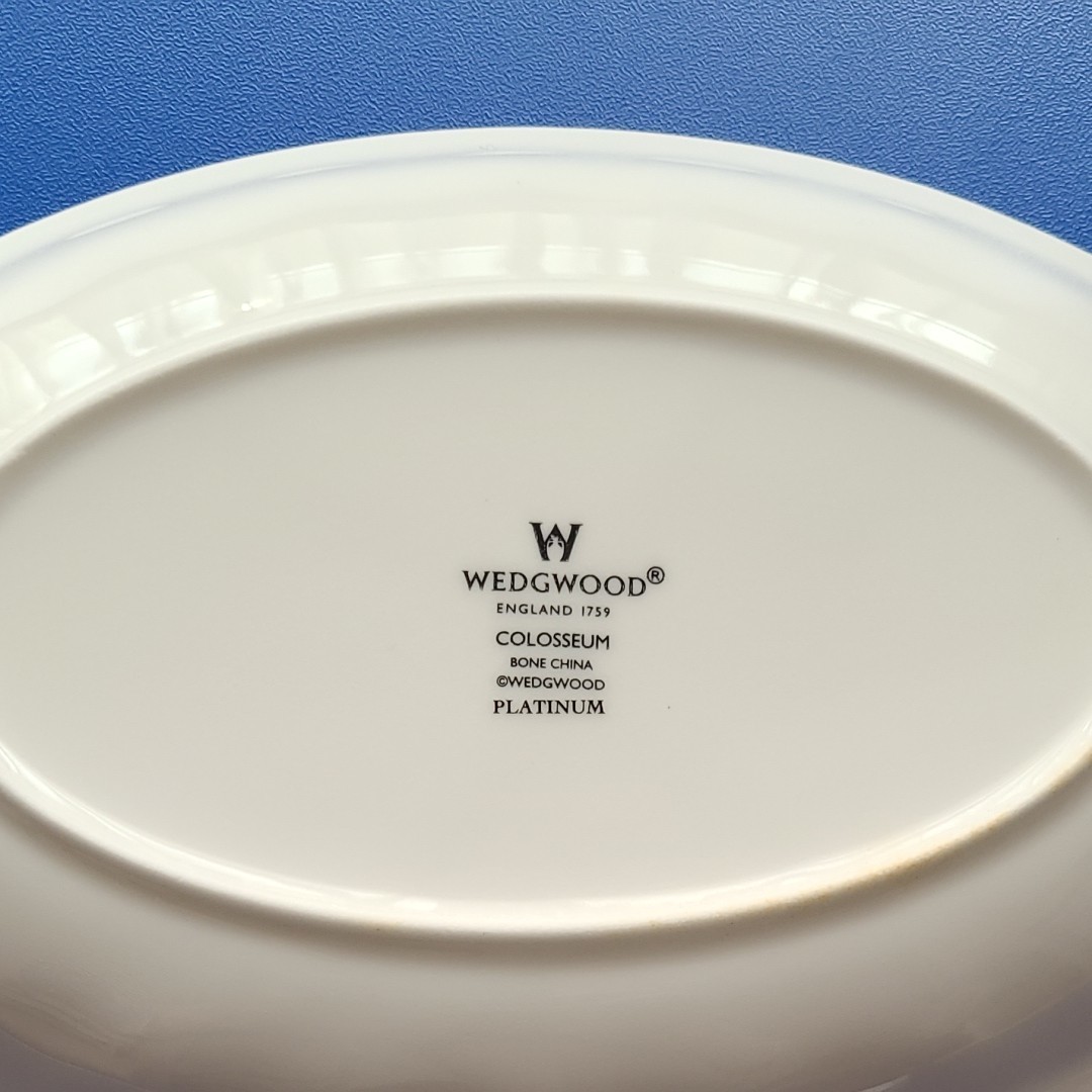 WEDGWOOD ウエッジウッド　コロシアム　プラチナム　オーバルプレート