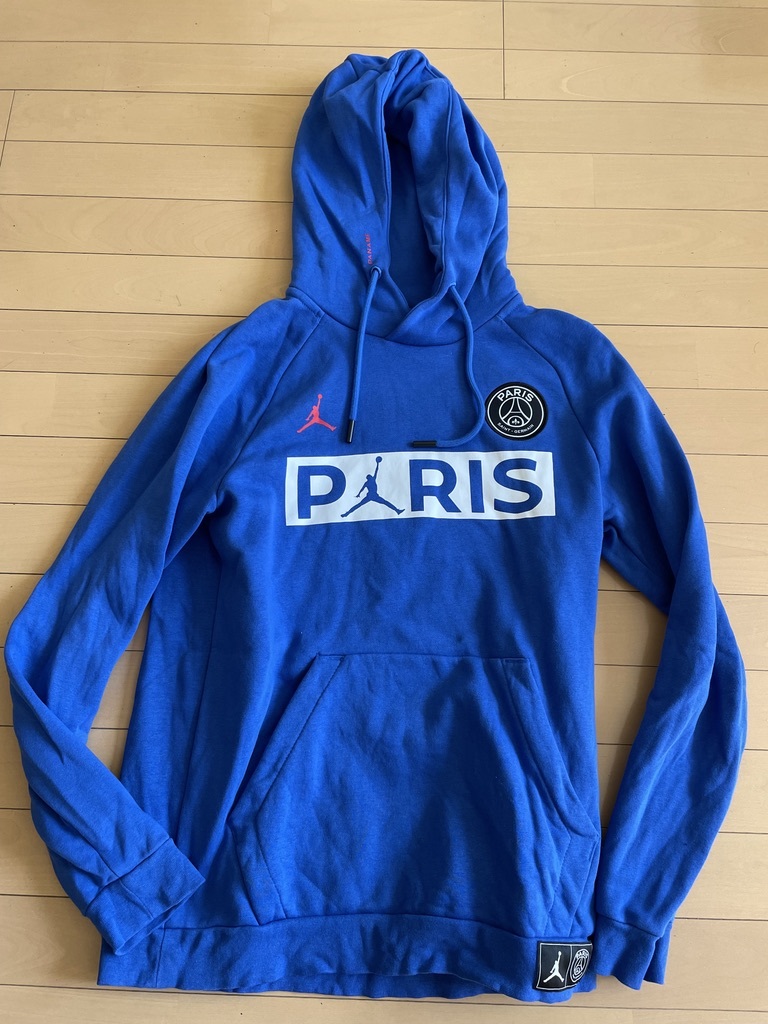 ほぼ新品 Jordan Psg パリサンジェルマン ジョーダン パーカー L paname ブルー 青