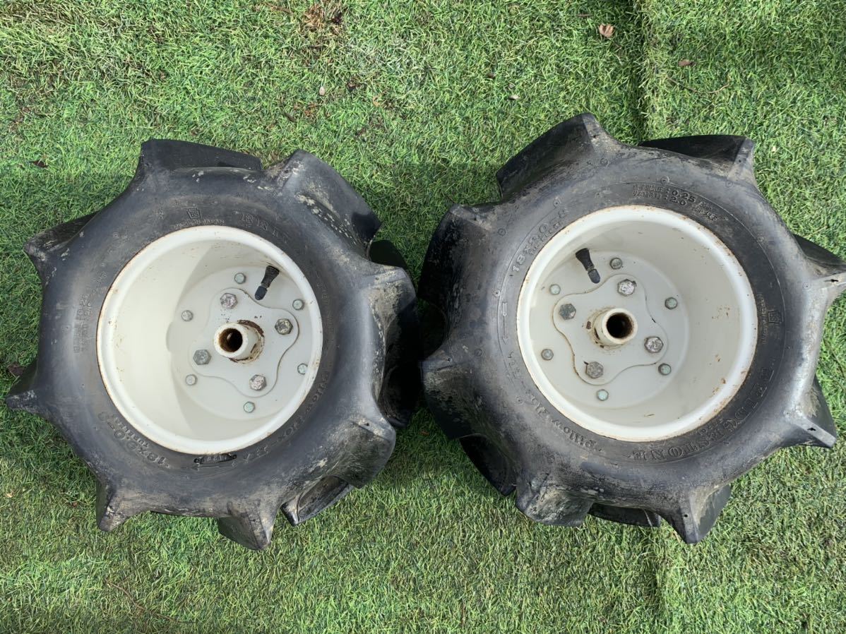バインダー タイヤ 18×9.0×8 チューブレス 2本セット ブリヂストン
