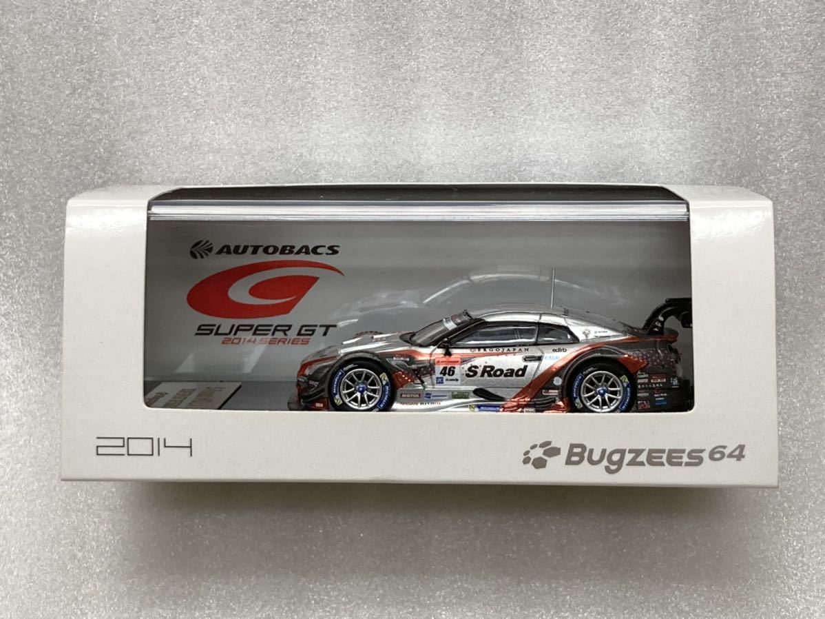 即決 Bugzees 1/64 S Road MOLA GT-R No.46 本山哲/柳田真孝 SUPER GT GT500 2014 バグジーズ 日産 R35 SGT 希少 絶版_画像1