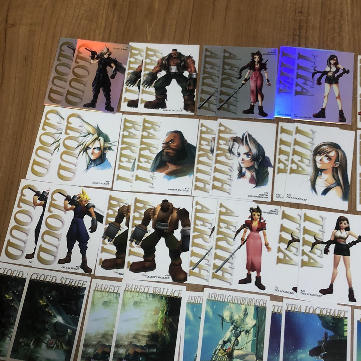 FF7 トレーディングカード カードダスマスターズ 1〜72 各2枚 FF7 トレーディングカード カードダスマスターズ 1〜72 各2枚