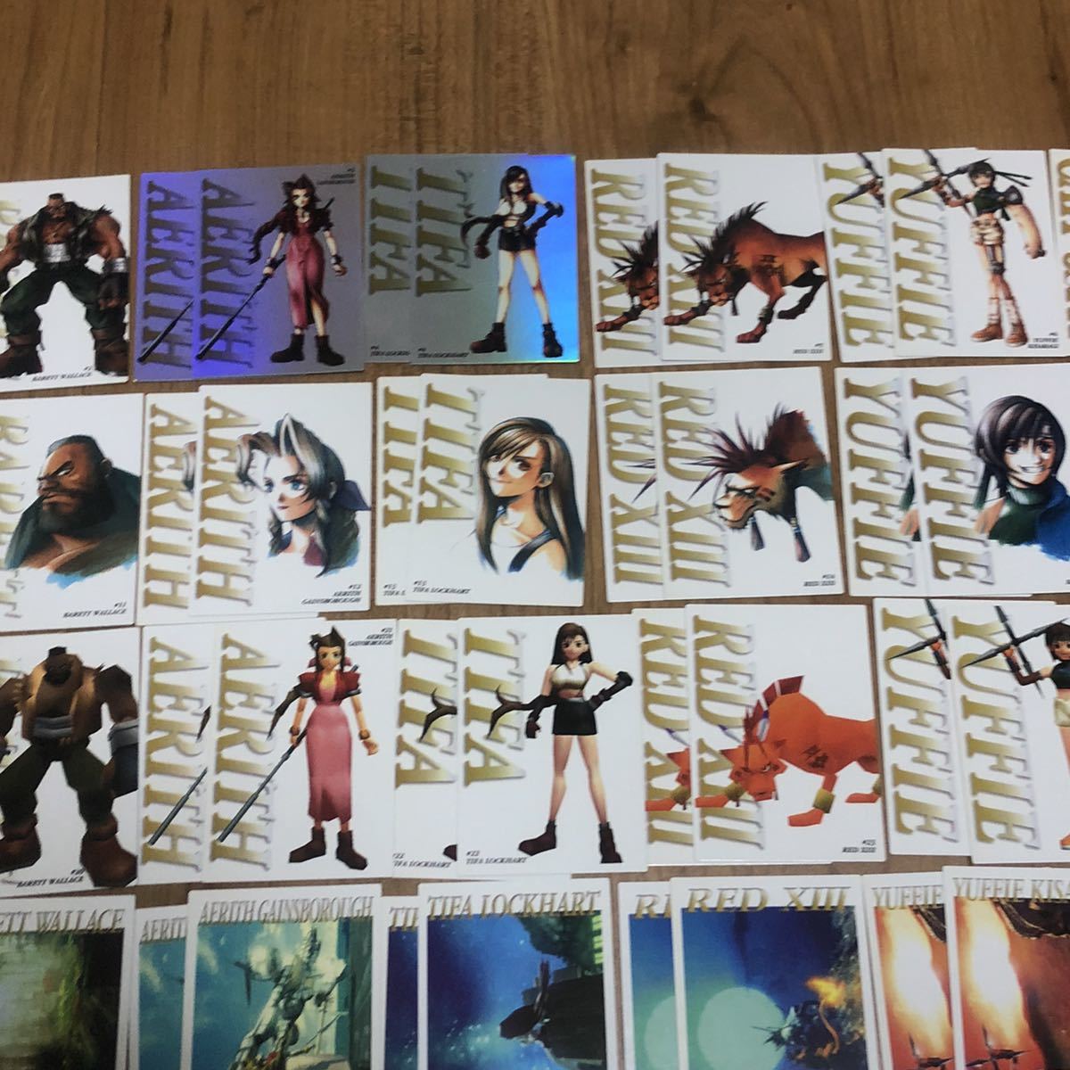 FF7 トレーディングカード カードダスマスターズ 1〜72 各2枚 FF7 トレーディングカード カードダスマスターズ 1〜72 各2枚