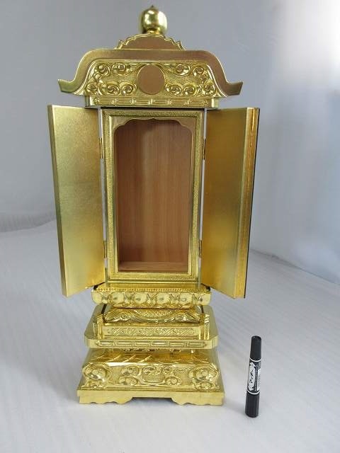 【特別販売品】純三方金　五重座回位牌　飾り金具無(内幅12cm高24cm奥5cm)長期在庫品の為、特価セール価格　高級仏具通販 管理番号「4049」