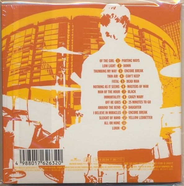 未開封CD●PEARL JAM / BENAROYA HALL　OCTOBER 22ND 2003　紙ジャケット 国内盤　パール・ジャム_画像2