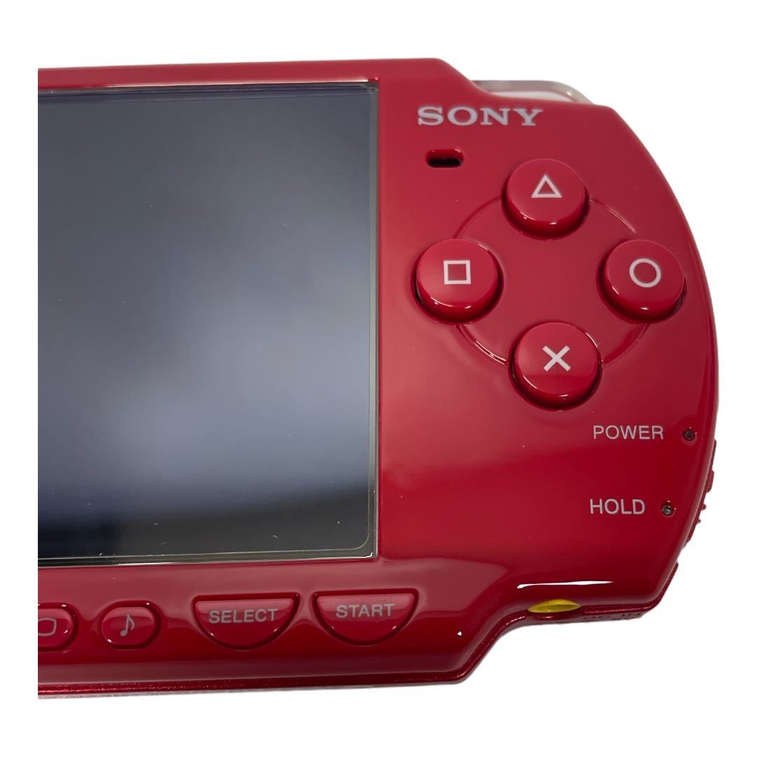 PSP プレイステーションポータブル ディープ・レッド PSPJ-2000 本体