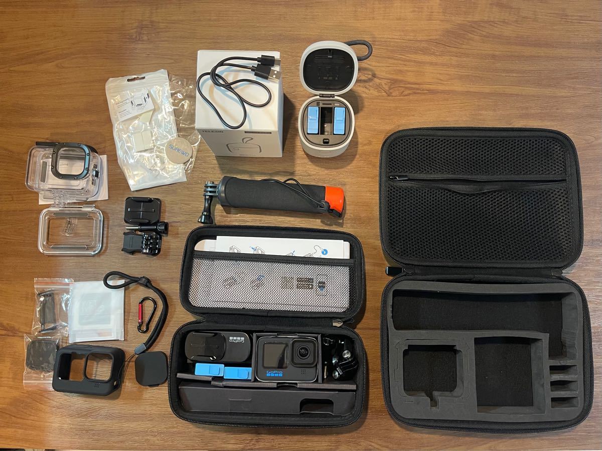 Gopro10 アクションカメラ 保護ハウジング ダイビング 防水防塵 セット