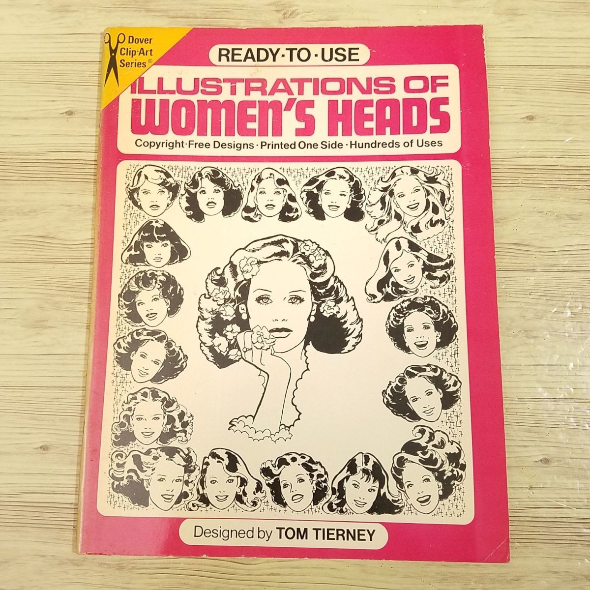 デザイン集[アメリカ女性のクリップアート集 READY・TO・USE ILLUSTRATIONS OF WOMEN’S HEADS] 洋書_画像1