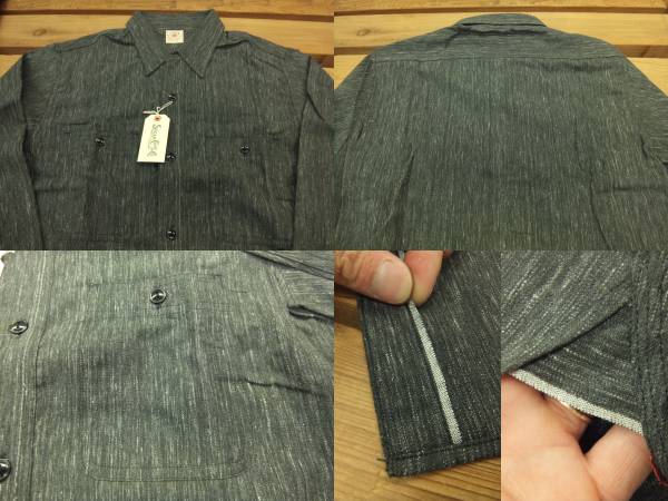 東洋シュガーケーン正規(guī)店 長(zhǎng)袖ワークシャツ新品[コバート杢黒][16＝L]が送料無(wú)料で！ SC26485N-410