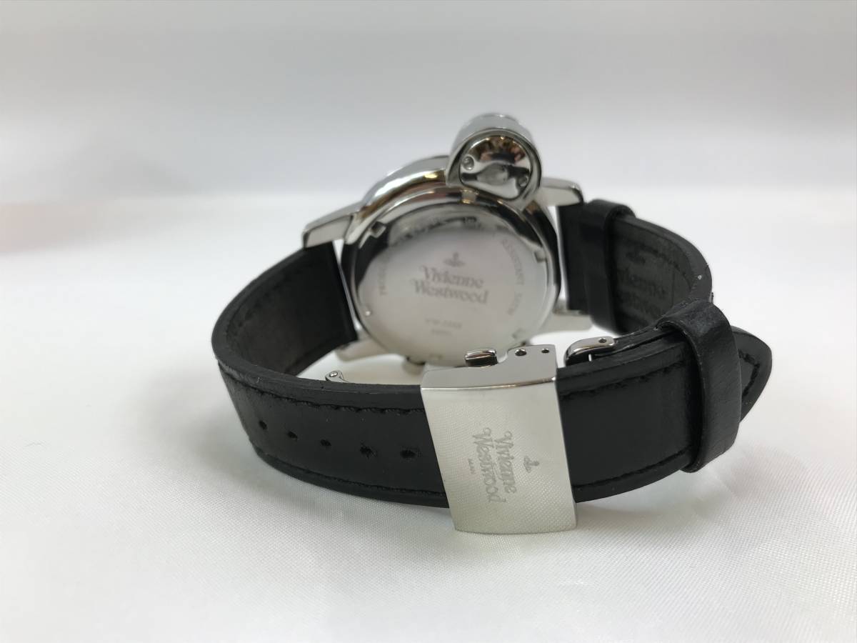 *Vivienne Westwood MAN Vivienne Westwood man wristwatch VW-2063 chronograph quarts leather belt #168363-24