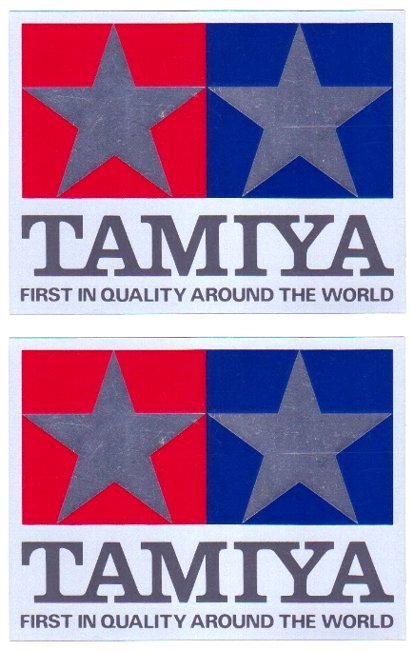 売切 TAMIYA ミラータイプステッカー 正規品 取付けまでの保護フィルム付 送料込 1枚寸法：88×115mm 2枚組 未使用保管品 F/J_画像1