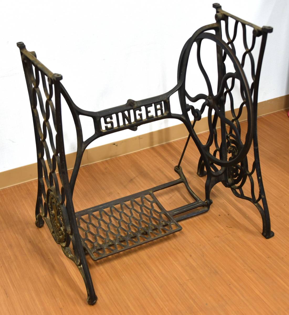 JY10-126【現状品】 SINGER シンガー ミシン脚|足踏みミシン