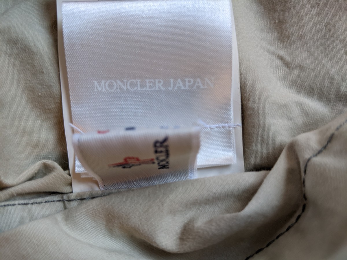 MONCLER　モンクレール　マウンテンジャケット　ミリタリージャケット　ベージュ　L XL ルーマニア製　美品