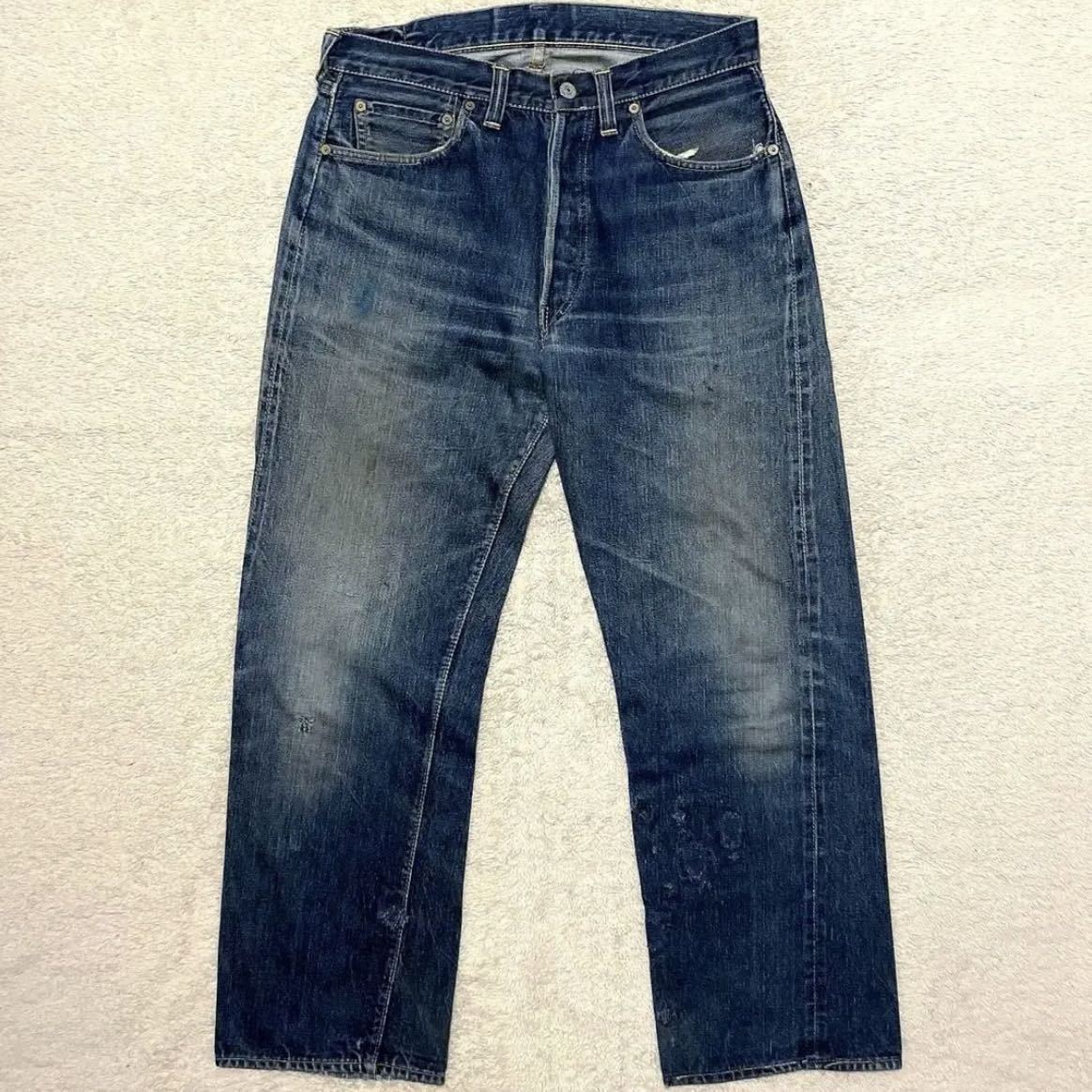 Levi's 50's 501XX 革パッチ 最初期 激渋 片面 デッドストック 506xx