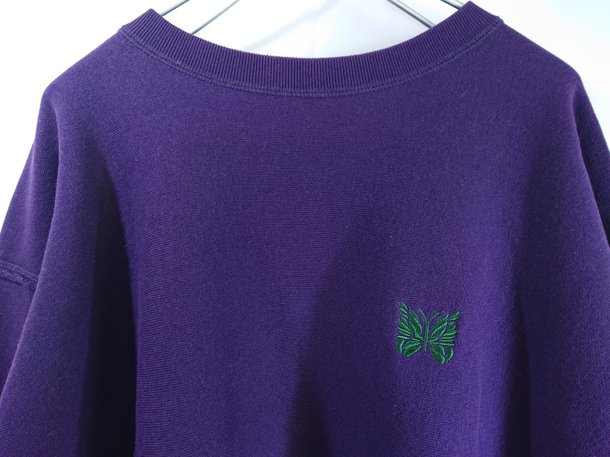 Needles×BEAMS BOY×Champion/リバースウィーブスウェット/紫 Needles×BEAMS BOY×Champion/リバースウィーブスウェット/紫