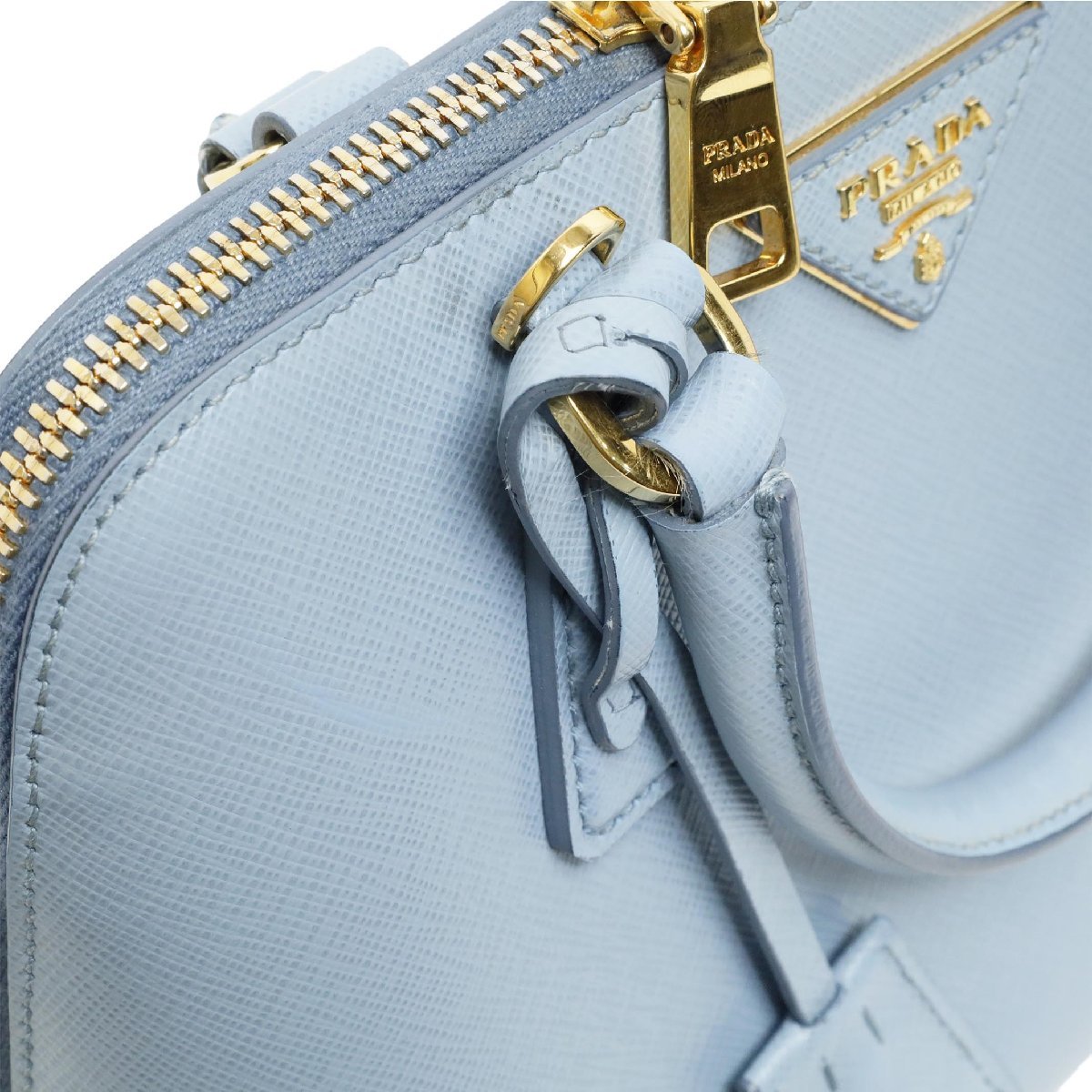 美品 プラダ PRADA ハンドバッグ 2WAY BL0838 - サフィアーノ ブルー