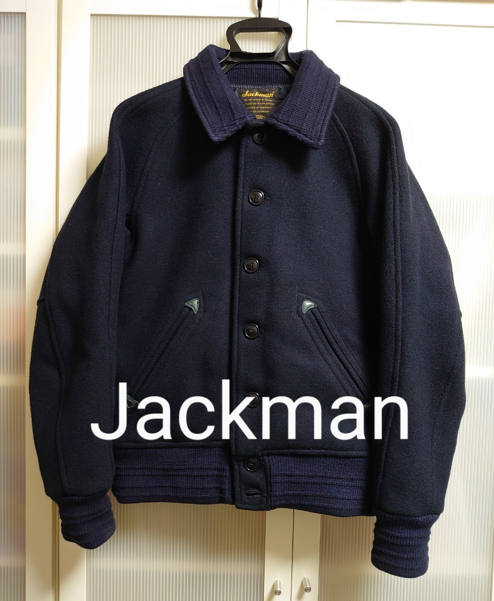 日本製】Jackman ジャックマン アワードジャケット ネイビー L 日本製】Jackman ジャックマン アワードジャケット ネイビー L