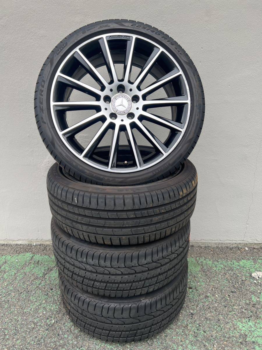 メルセデスベンツ w205 cクラス純正AMGタイヤホイール 4本セット ラン