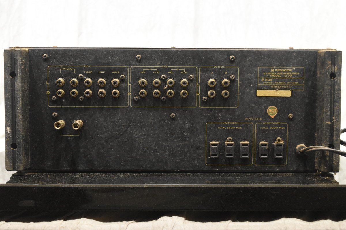 PIONEER パイオニア プリメインアンプ C-77【ジャンク品】 6