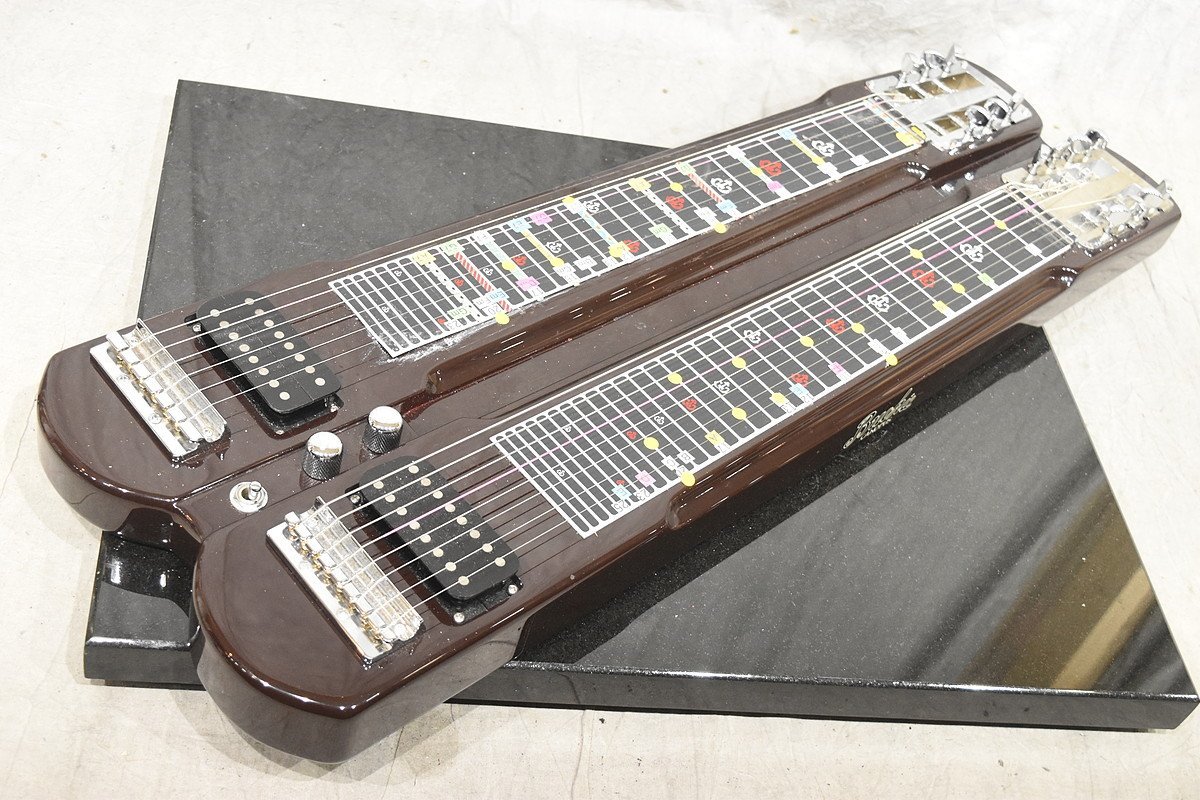 CANOPUS カノウプス8弦Wネックスチールギター スタンド、ケース付 Yahoo!オークション - CANOPUS/カノウプス スチールギター