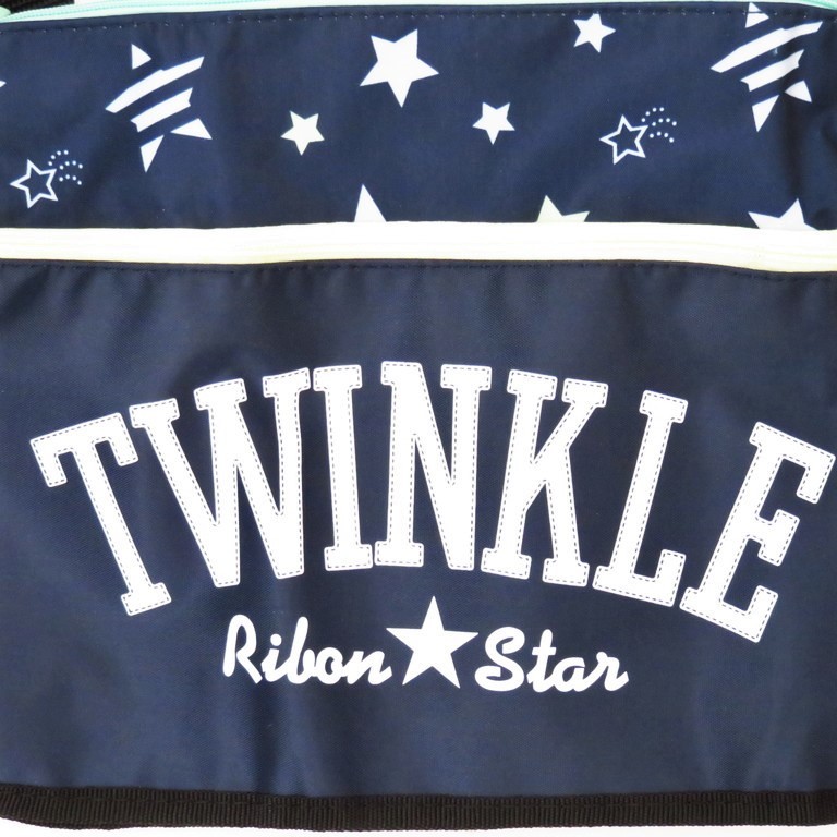 【付録のみ】雑誌 りぼん 2016年9月号付録 ダブルファスナー ショルダーバッグ 星形チャームつき！ TWINKLE Ribon Star 未使用_画像5