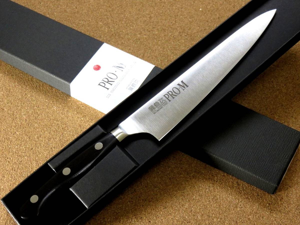 関の刃物 ペティナイフ 15cm (150mm) PRO-M モリブデンスチール 1K-6 鍔付一体型包丁 果物包丁 野菜 果物の皮むき 小型両刃ナイフ 日本製_画像9