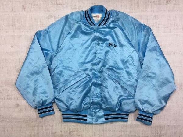 King Louie PRO FIT キングルイ 90s 80s ナイロン スタジャン アワードジャケット メンズ USA製 ビンテージ バックプリント ボーリング M_画像1