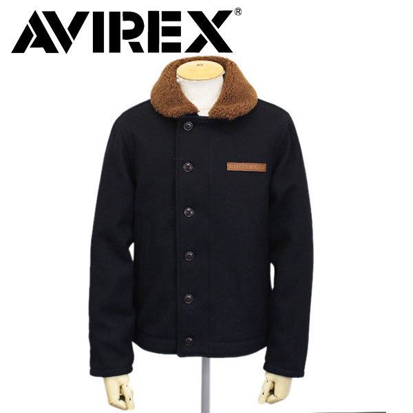 AVIREX (アヴィレックス) 2192002 MELTON N-1 メルトン デッキジャケット 87NAVY XL