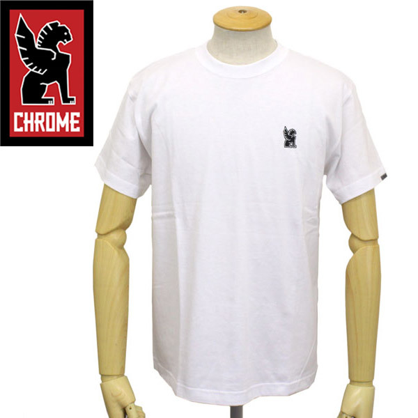 日本限定 CHROME (クローム クロム) JP-045 SYMBOL POINT TEE シンボル ポイント クルーネック Tシャツ(半袖) CH124 WHITE-XL_CHROME