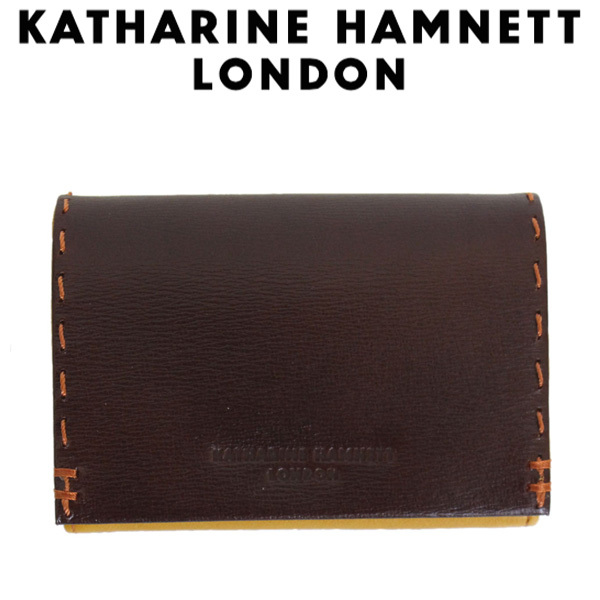 KATHARINE HAMNETT LONDON (キャサリンハムネット ロンドン) 490-58700 COLOR TAILORED II 中LF小銭入れ 全3色 24チョコ