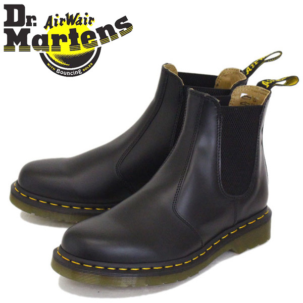 Dr.Martens (ドクターマーチン) 22227001 2976 YELLOW STITCH サイドゴア チェルシーブーツ BLACK UK5-約24.0cm