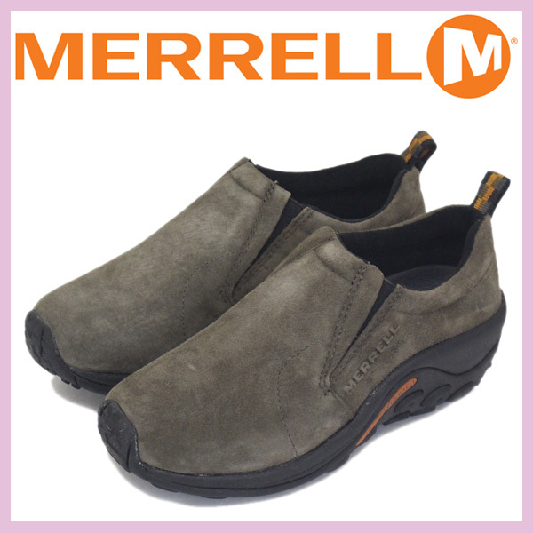 MERRELL (メレル) J60788 ウィメンズ JUNGLE MOC ジャングルモック アウトドア レザーシューズ GUNSMOKE MRL008-約24.5cm