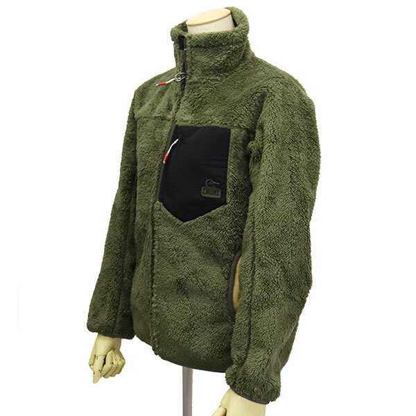 CHUMS (チャムス) CH14-1277 Bonding Fleece Jacket レディース ボンディングフリース ジャケット CMS086 M022Khaki L_CHUMS