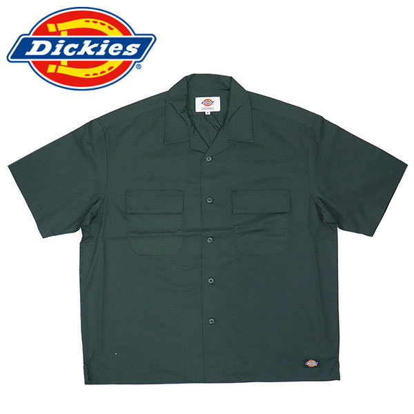 Dickies (ディッキーズ) 14772900 T/C ワーク半袖シャツ DK009 030グリーン L_Dickies
