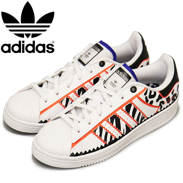 adidas (アディダス) GW0523 SUPERSTAR OT TECH W スーパースター レディース スニーカー ホワイトxブラックxオレンジ AD135 24.5cm_adidas