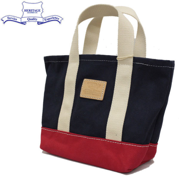 HERITAGE LEATHER CO.(ヘリテージレザー) NO.8309 Lunch Bag (ランチバッグ) Navy/Re