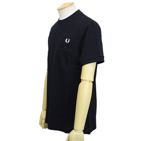 FRED PERRY (フレッドペリー) M8531 POCKET DETAIL PIQUE T-SHIRT ポケットTシャツ 1_FRED PERRY