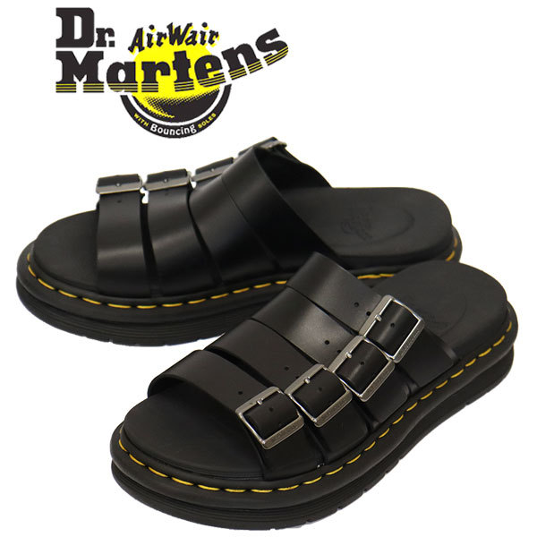 Dr.Martens (ドクターマーチン) 27398001 Tate 4バックルストラップ レザーサンダル BLACK UK9-約28.0cm_Dr.Martensドクターマーチン正規取扱店THRE