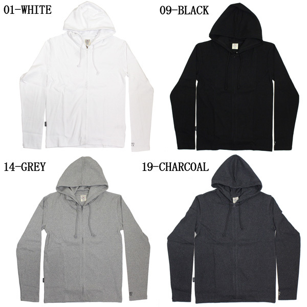 AVIREX (アヴィレックス) DAILY RIB ZIP PARKA デイリー 長袖 リブ ジップパーカー 783-5230008 09-Black-M_AVIREX